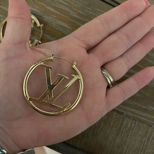 Monogram Louis Louise hoop earrings